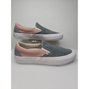 VANS Off The Wall Slip-On Pro Suede Pink Gray Men's Shoes Size 5 Duracap Skate